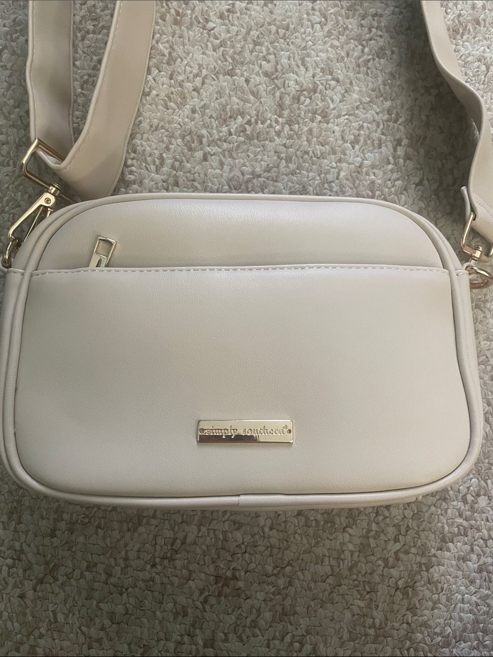 Simply Southern Cream|Tan Crossbody Bag - Picture 2 of 10